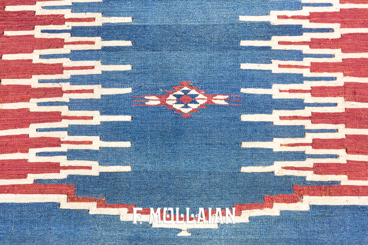 Kilim Rug Soft Blue n°:324554